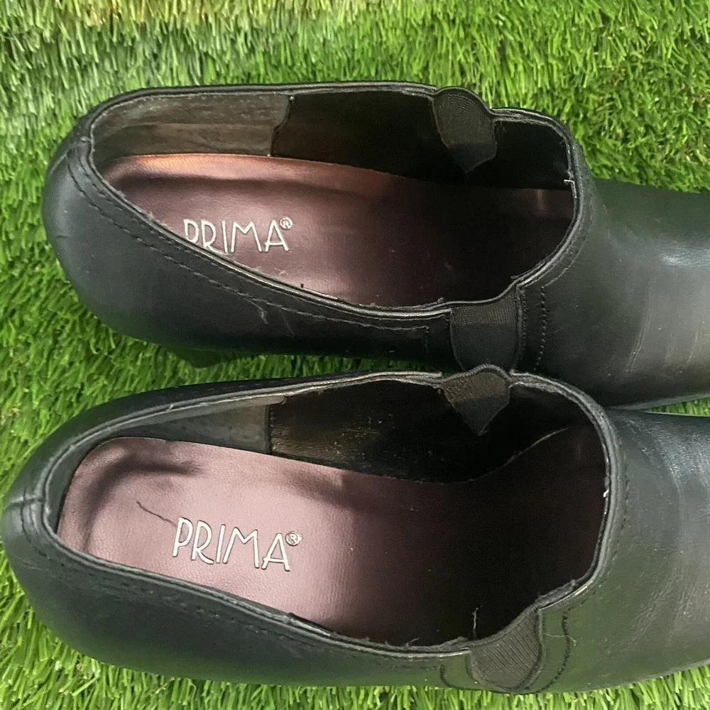 Prima‎ Tonya Booties Leather Black Size 8.5M